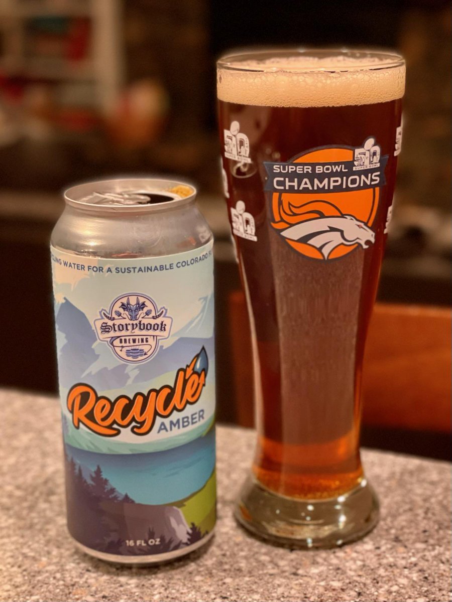 drewtal's tweet photo. The best way to end the week after the @awwa Sustainable Water Management conference? With a @StorybookBrew Recycle Amber, of course! There will be no #waterloss happening here 🍻 https://t.co/zFx5se5Wyy