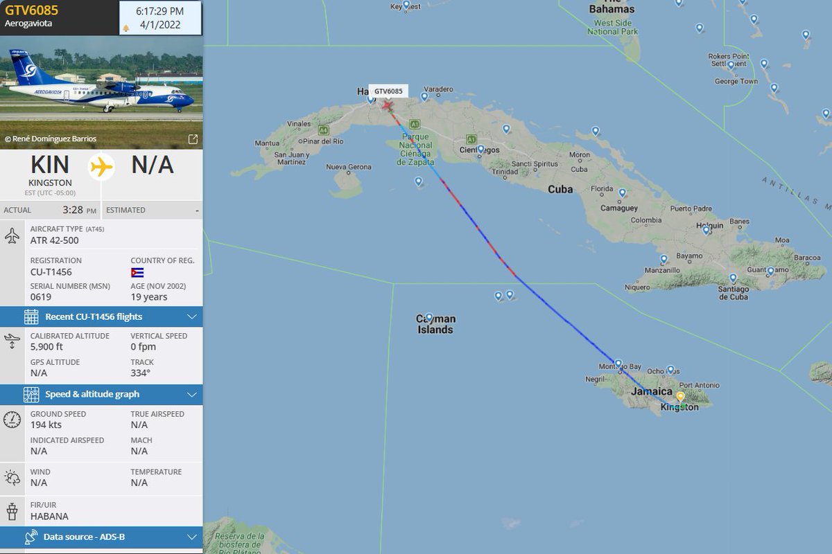FlconEYES's tweet photo. #CUT1456 Regresando de Jamaica de exiliar más Cubanos.
@DiazCanelB desbaratando la familia cubana. https://t.co/h3lRJjg1Vw