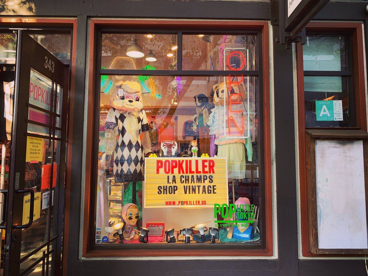 LAWalkingTours's tweet photo. While in LA take a moment to enjoy the wonderful sights and sounds of Little Tokyo and make sure to stop by Pop Killer, one of the coolest little apparel shops featuring the best of vintage and original street wear in downtown LA! 
#LAWalkingTours #latours #popkiller #vintage https://t.co/mX5TY5HCXU