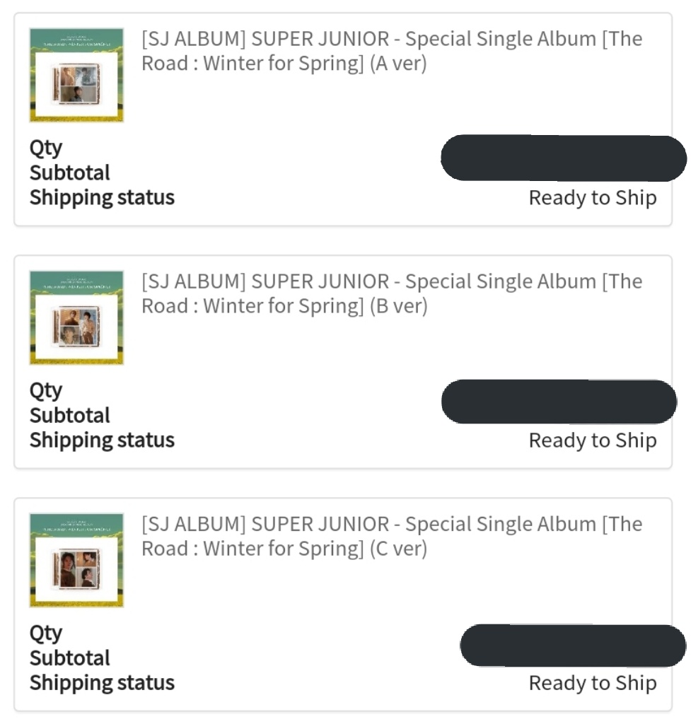 carmen051106's tweet photo. Omg the status of the out of stock version B album has finally changed ππ hopefully the albums will be shipped next week! π€© #carmen051106GOs #μνΌμ£Όλμ΄ #SuperJunior #UKGO #UKELF #UKgrouporder #Callin https://t.co/cON1rsCH5W