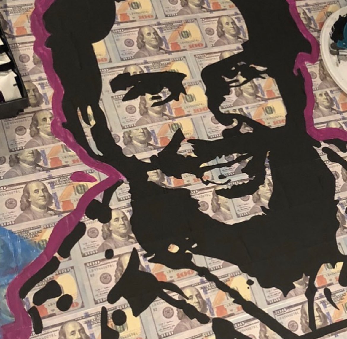 Before I’ve started making #NFTs I was making #art of gangsters on $100 bills.