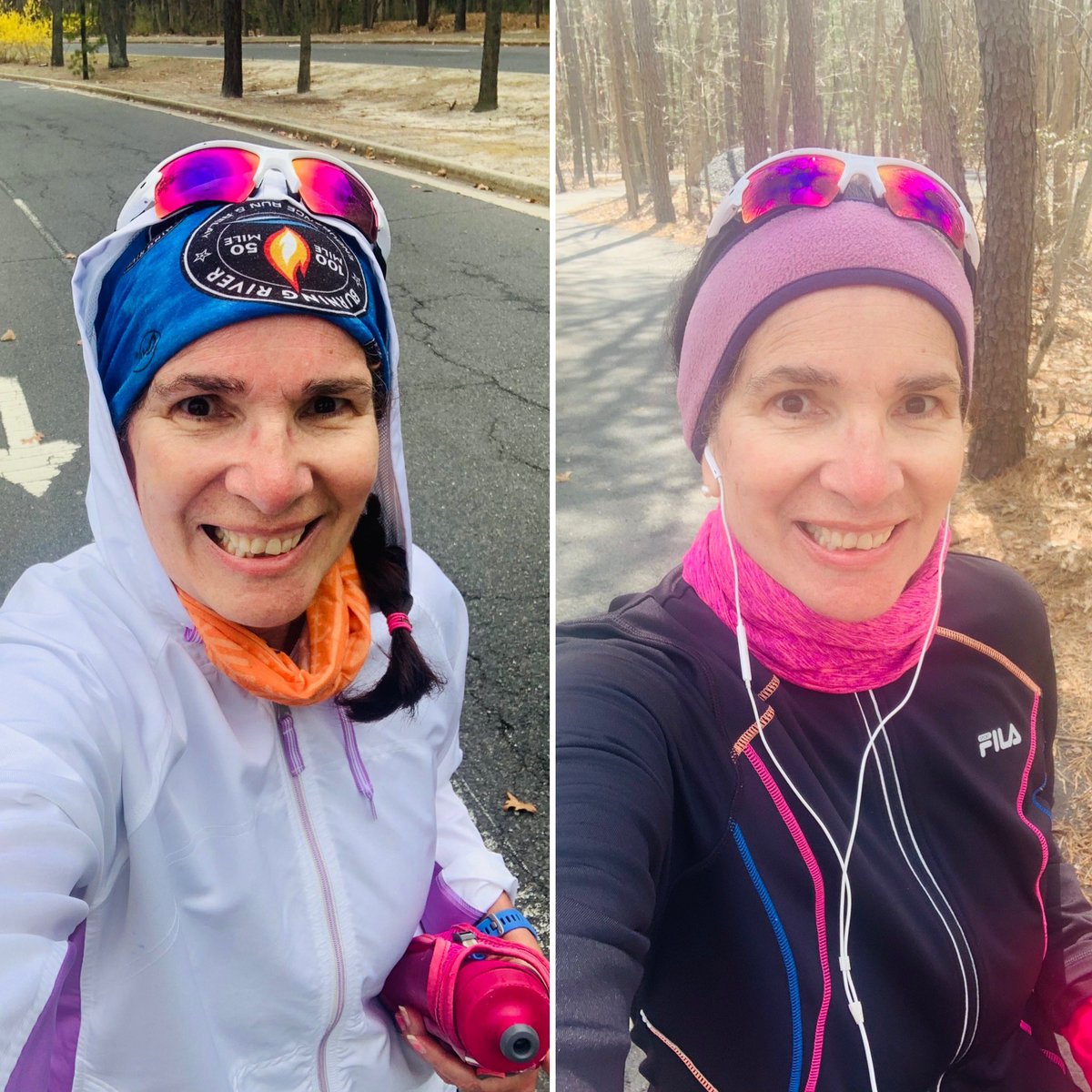 ultramiriam's tweet photo. Lots of wind, rain, some sun. 12 miles yesterday; 5 miles today. April miles off to a good start. The track looks sunny tomorrow for some laps & training miles. D3 24-hr track ultra is 5 weeks away! Excited! #runchat #ukrunchat #bibchat #ultrarunninglife https://t.co/eSKYG9nZwg