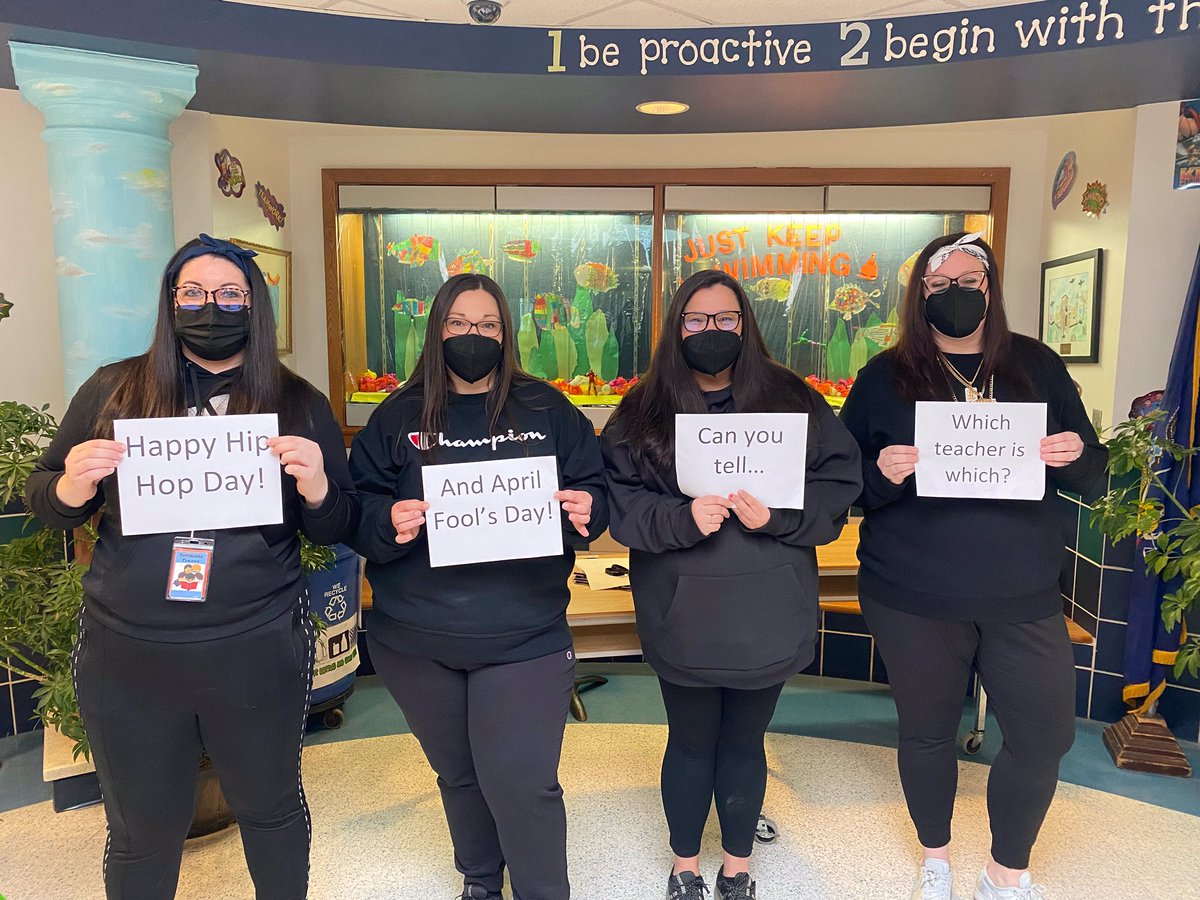 BandatLakeshore's tweet photo. March is Music in Our Schools Month- and this week is Spirit Week! 

Today was Hip Hop Day with a little April Fools fun!🎶🎤😎

@lakeshore1200 @GreeceCentral @GreeceCSDMusic @GCSDsuper @PettiferSuz https://t.co/sLjTGaYui9