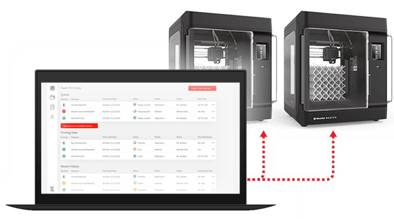 MakerBot_LATAM's tweet photo. MakerBot CloudPrint, una forma completamente nueva para que profesores y estudiantes colaboren y compartan el acceso a las impresoras 3D MakerBot, incluso cuando aprenden de forma remota. https://t.co/DLSyzOy2At