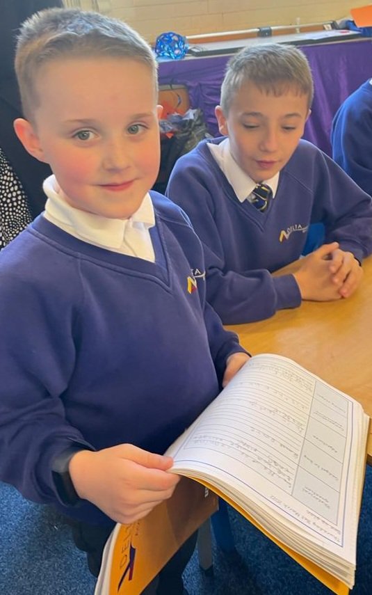 DeltaStrand's tweet photo. It is fabulous to see our Yr1 children growing in confidence and visiting our oldest children to share ideas.
Some excellent writing Yr1, HMS Queen Elizabeth loved your visit! @DeltaStrand @PieCorbett @Talk4Writing #DeltaStrandWriting https://t.co/AUXKBcTPR1