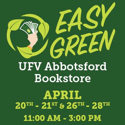 Buyback is coming up this April 20-21, 26-28th at our Abbotsford campus! For more information, check out our website. <a href="/goUFV/">U of Fraser Valley</a>