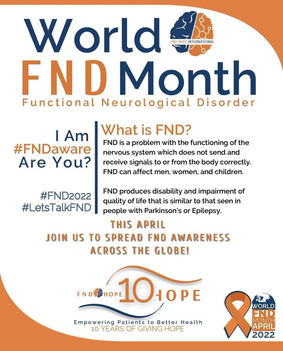 It is world FND month, take the time to make yourself #FNDaware!