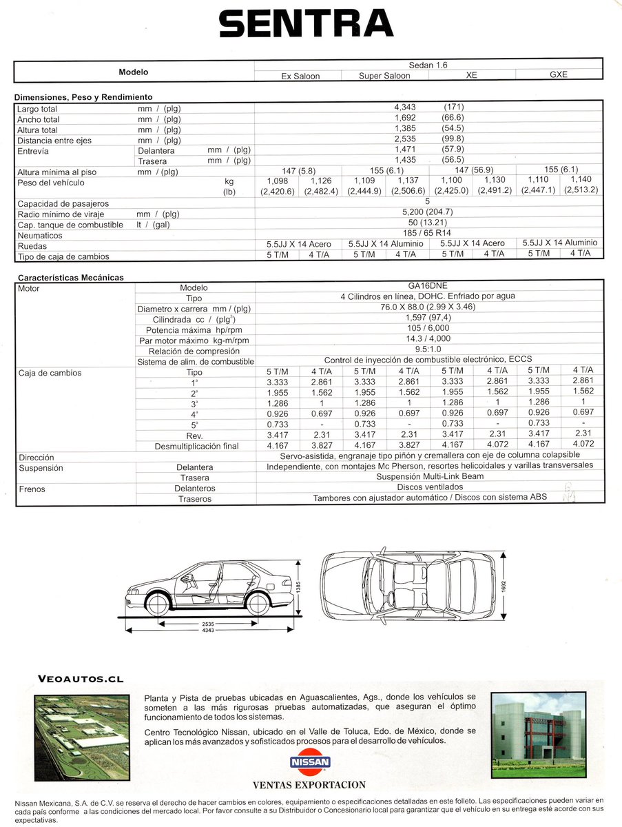 VeoAutos's tweet photo. Nissan Sentra ll Catálogo en Español 2000, año en que se comercializan en Chile 1.410 unidades
+ Info Link ➤➤➤https://t.co/I7RGYXmGhq
#sentrab14 #nissanchile #sentrall @NissanCL @addict_car @thecarfactoids @YesterdaysDrive @RiveraNotario @publichilensis https://t.co/UNR4lQr2gV