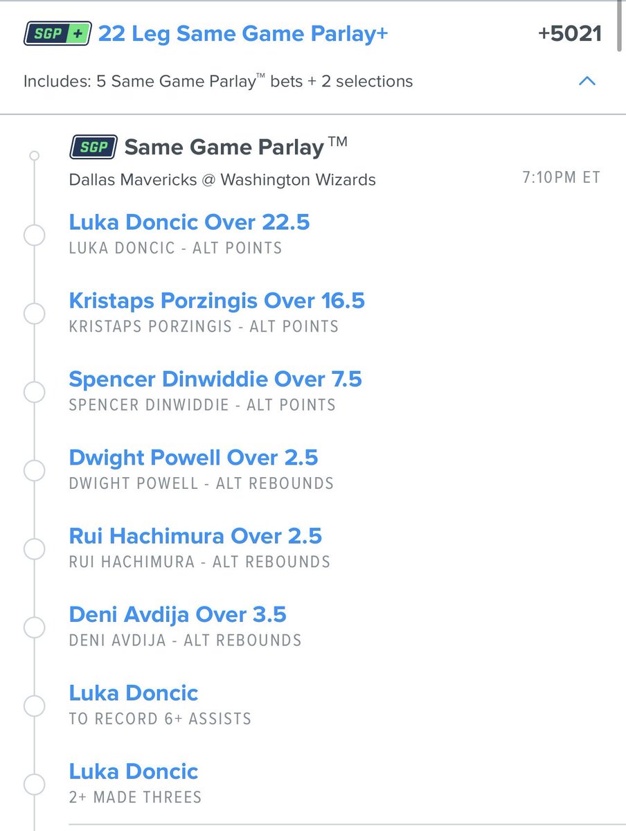 LabBettersPhD's tweet photo. 4/1/22 Play #3 the doc doesn’t mind a full unit here even with the +5021 odds. Some good matchups and tight playoff races = alt prop hits 4 the patients 🥼 🧪 🧫 #GamblingTwitter https://t.co/BSgTE8FldX