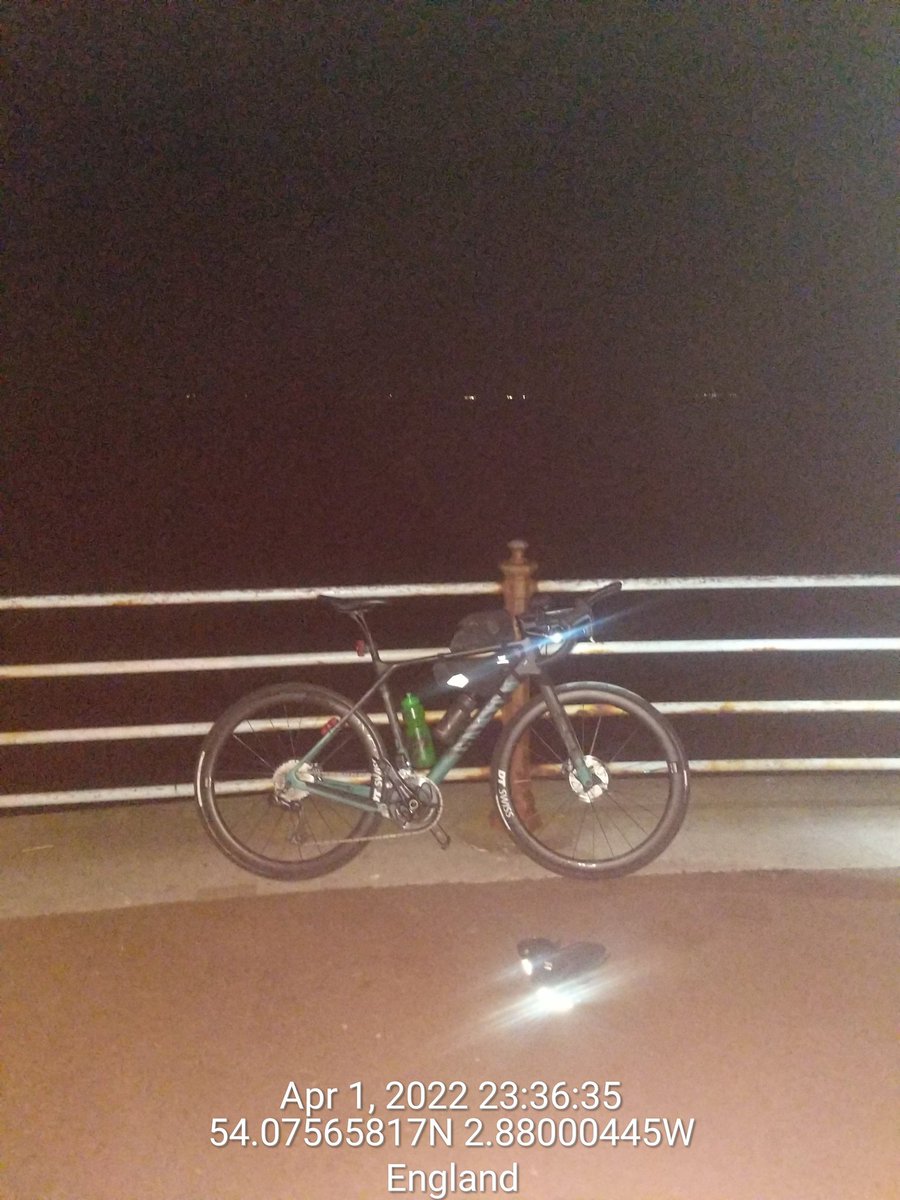 plantsandghosts's tweet photo. Start: Morecambe Pier @theracingcoll #transengland22 late start, less time in the dark. See you on the other side! https://t.co/fduC0aKwFd