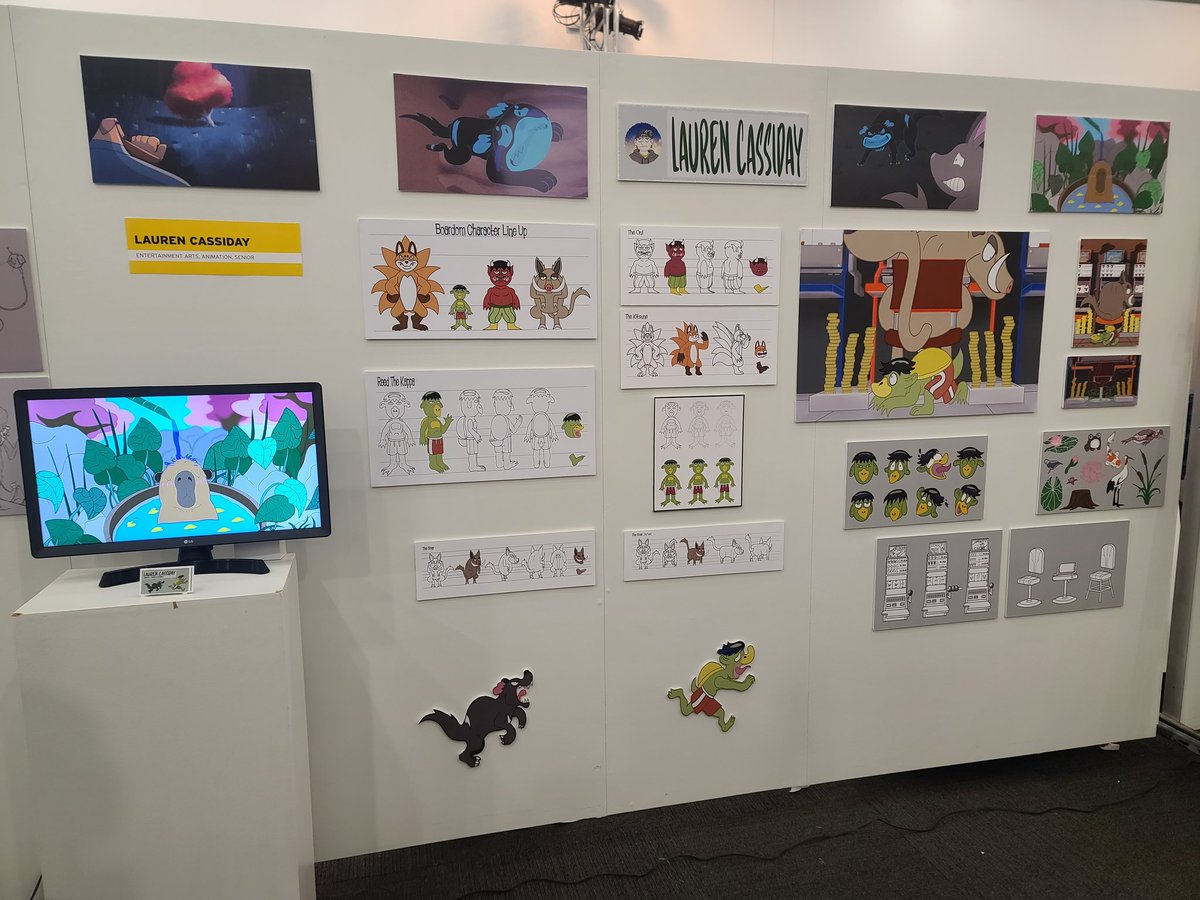 QuickdrawCass's tweet photo. My Industry day board from school! https://t.co/bcmbF5eSKP