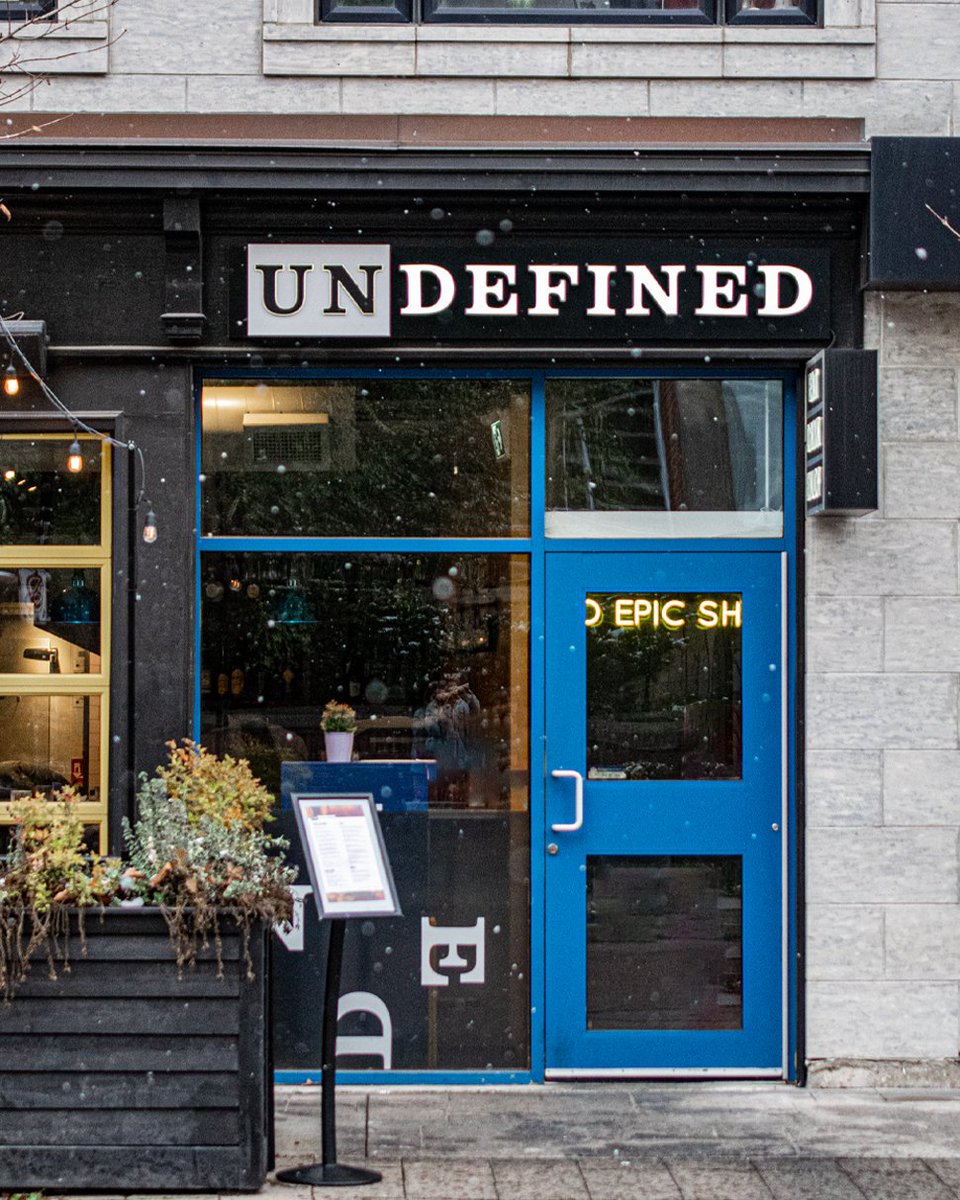 Lunch is back up at Undefined with brand new menu items! 😎  We'll be serving lunch Wednesday to Friday from 11:30AM - 4PM. 

Join us on your lunch break! loom.ly/k9QFyv0

#EatUndefined #eatdrinkenjoy #LunchTime #HamOnt #lunchbreak