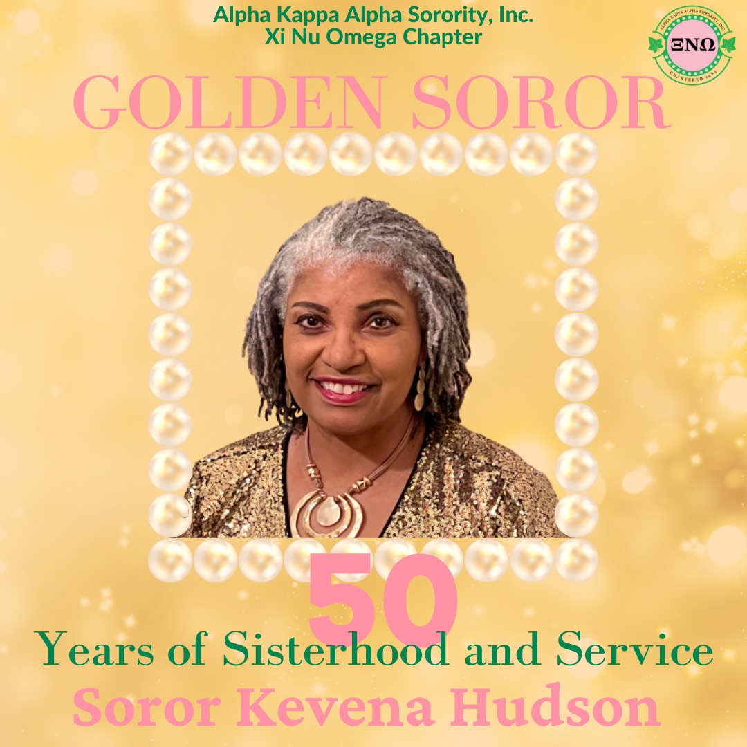 AKA_XNO's tweet photo. Golden Soror Kevena Hudson as initiated in Delta Omicron Chapter in 1972.
We congratulate you on your Golden Status. Continue to provide service to all mankind!
#XiNuOmega
#monarchawardsfoundation
#AKA1908
#AKA
#50yearsofservice
#GoldenStatus https://t.co/ZmzScXZYb2