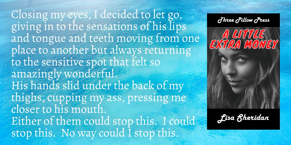 PillowThree's tweet photo. A Little Extra Money by Lisa Sheridan
 
When Nina offered her best friend's husband twenty dollars to take off his shirt, she never expected him to do it. Or for the three of them to do so much more. #FMF #Threesome #Erotica #KU
 
https://t.co/l0N08sfAzx https://t.co/SSROW4cPxr