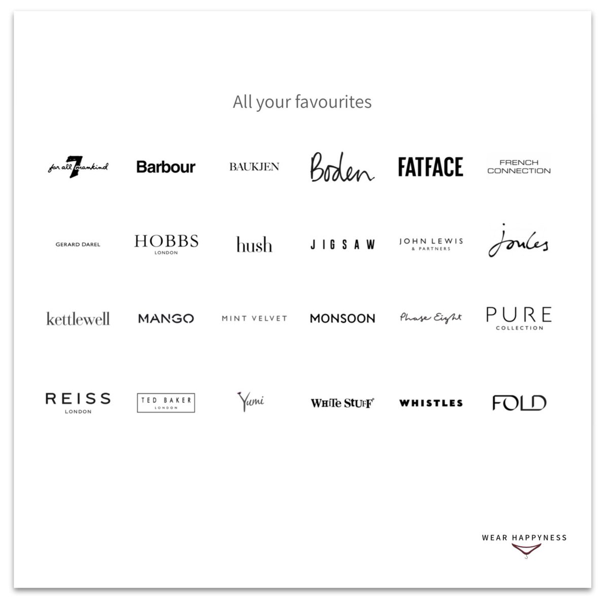 Wear Happyness is finding all your favourite brands in one place.

shop.wearhappyness.com

#wearhappyness #fashion #clothes #shopping