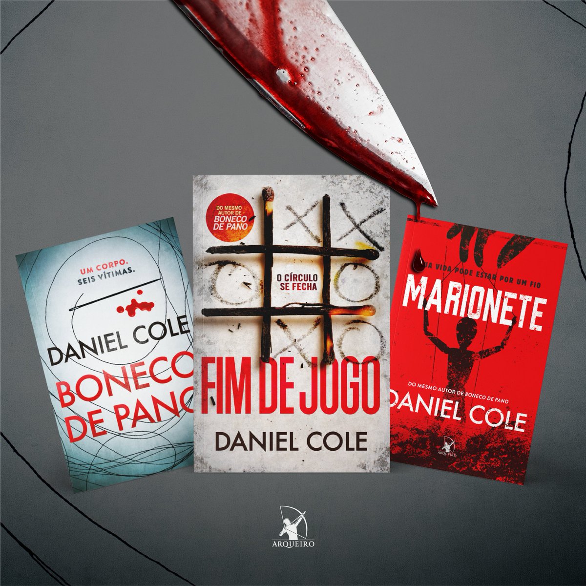 editoraarqueiro's tweet photo. 🗣 "Fim de jogo" é o terceiro livro da série Boneco de Pano, de #DanielCole.
Um quarto trancado. Um cadáver. Um segredo comprometedor. O detetive Wolf está de volta para encarar as consequências dos seus atos e desvendar seu caso mais difícil.
📍 https://t.co/tOqg1TNTID https://t.co/8aZPEPAPWs