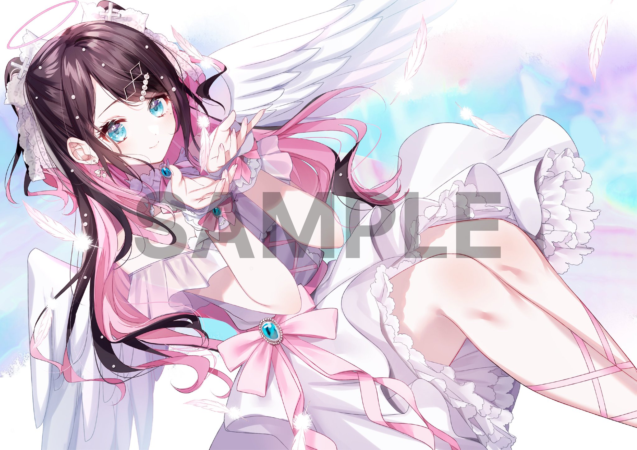 お得】 花芽なずな 活動4周年箔押しサインポストカード キャラクター