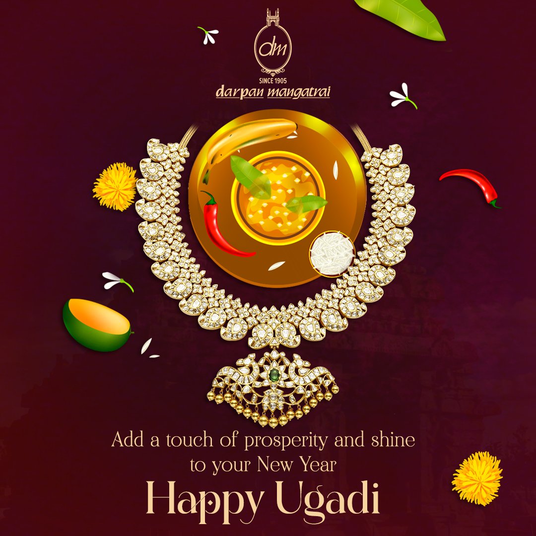 May God bless you with health and prosperity on this joyous New Year. #HappyUgadi to you and your family.
.
.
.
#DarpanMangatrai #Ugadi #Jewelry #Darpanmangatraijewellers