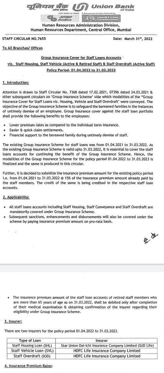 iSourabhMishra's tweet photo. Usually, Group Insurance Premium holds low in comparison to open market insurance..

But can u smell something when @UnionBankTweets covers staff loan at HIGHER PREMIUM RATE ??

1/2 https://t.co/bRxTw834po