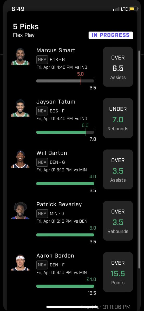 PrizepicksD's tweet photo. Another 4/5! We made huge profits tonight! #PrizePicks https://t.co/VKXTtwFSou