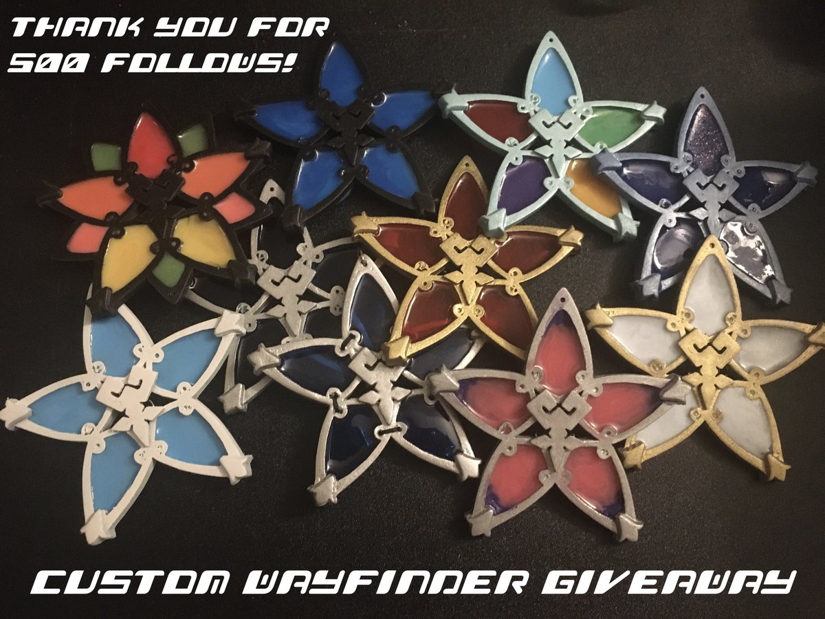 VioletUnversed's tweet image. To celebrate reaching 500 follows I'm going to be giving away 5 custom wayfinders! Winners will choose their frame and filling colors

TO ENTER
Simply follow and retweet this post! I'll be randomly choosing winners April 7th at 9pm Pacific!

OR check below for another way to win~