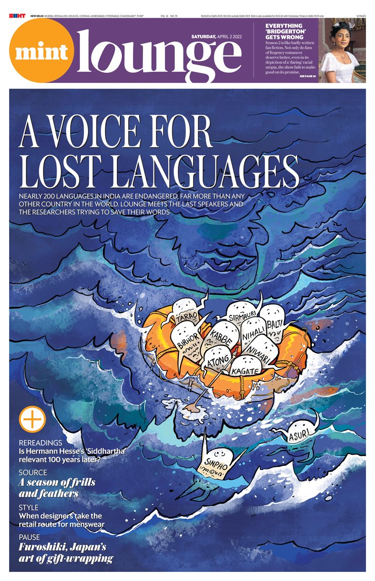 Mint_Lounge's tweet image. #IssueOut Nearly 200 languages in India are endangered, far more than any other country in the world. Lounge meets the last speakers and researchers trying to save their words