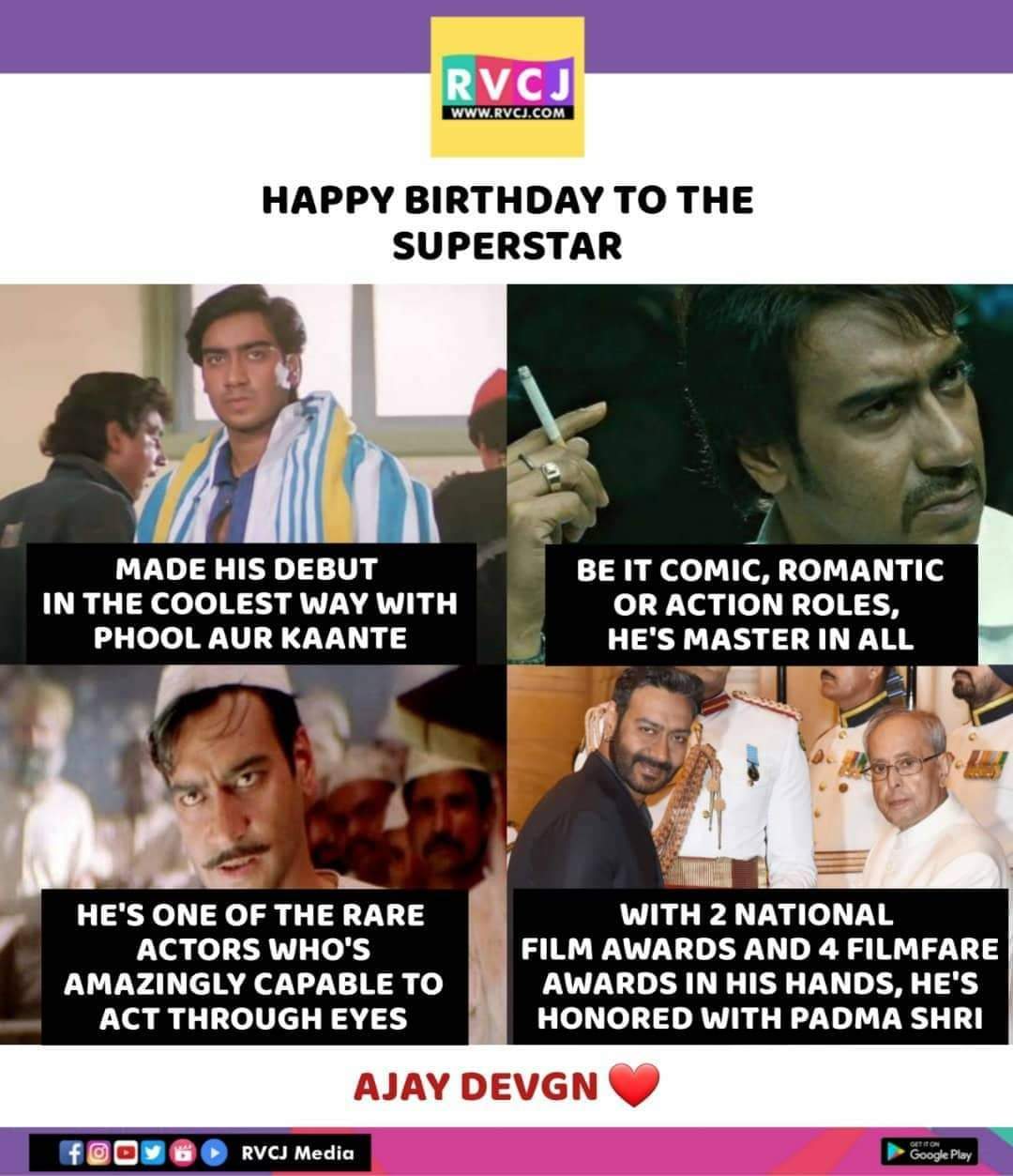 Happy Birthday king of acting Ajay Devgn!    