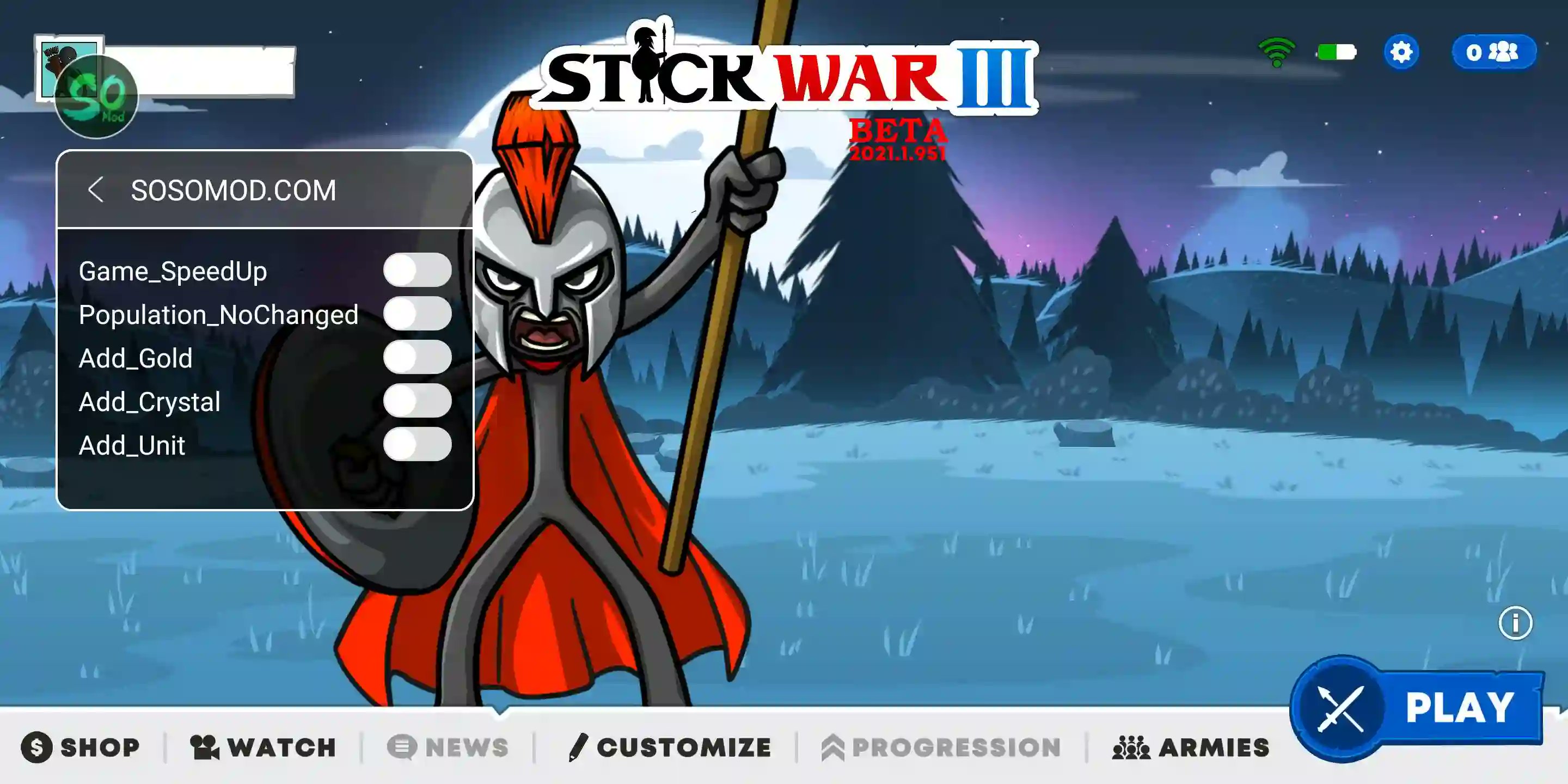 Stick Fight: The Game Mod Menu by Sisko 