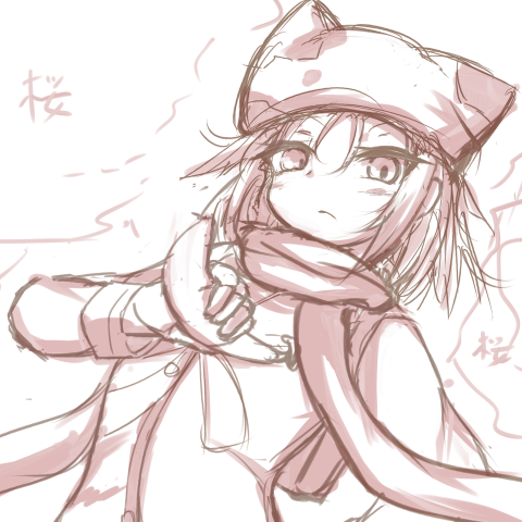 桜の季節なのでラクガキ。 