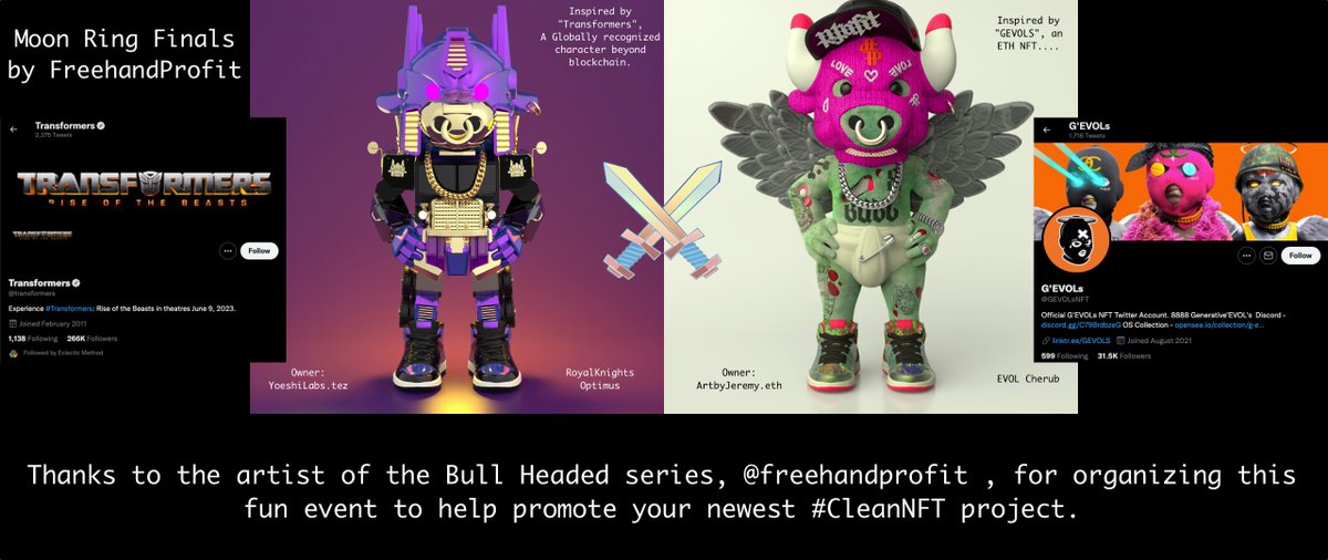 This is the BIG event friends. #tezoscommunity please help me win this. Vote for RoyalKnights Optimus Bull. 🙌