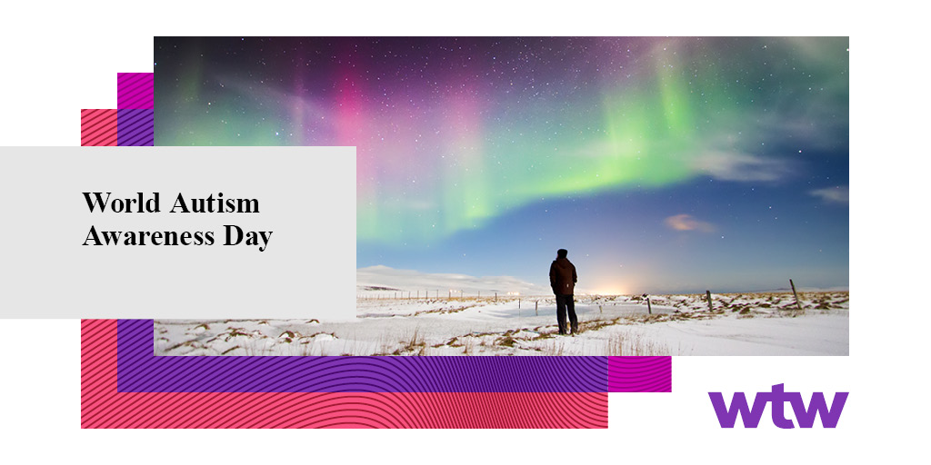 WTWcorporate's tweet photo. At WTW we’re recognizing World Autism Awareness Day and celebrating the unique perspectives and value our autistic colleagues bring to our workplace today and every day. 

#WorldAutismAwarenessDay #WTWLife #BeYouAtWTW #OneWTW https://t.co/MzUxaSONYE