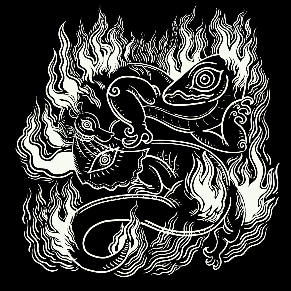 storyofbibil's tweet photo. Salamander Dance.

Will be the fourth drop in the Bibil Dragon collection.

Drop today / 2 April !
02.00 pm GMT + 7 (Jakarta Time)

13 Eds/1 XTZ

#CleanNFT #tezos #tezoscommunity https://t.co/a9zpiimtQP