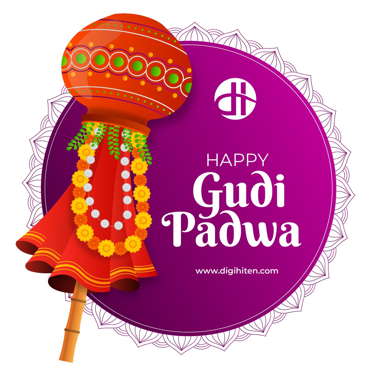 digihiten's tweet photo. On this occasion of Gudi Padwa, We wish you a life filled with success, health, prosperity and happiness. Happy Gudi Padwa! 
#HappyNewYear  #success  #health  #prosperity  #happiness  #love  #happygudipadwa https://t.co/Yf0lEkbQ8U