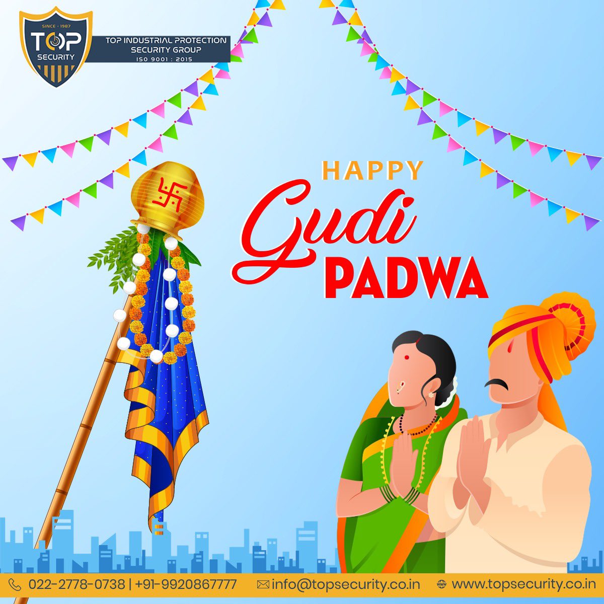 Topforcegroup's tweet image. Top Force Team Wish you and your family a Happy Gudi Padwa. May this auspicious day bring you happiness, success, and good fortune!
topsecurity.co.in

#TopIPS #SecurityAgency #SecurityServiceProvider #TopSecurityAgency  #GudiPadwa #NewYear #HarvestTime