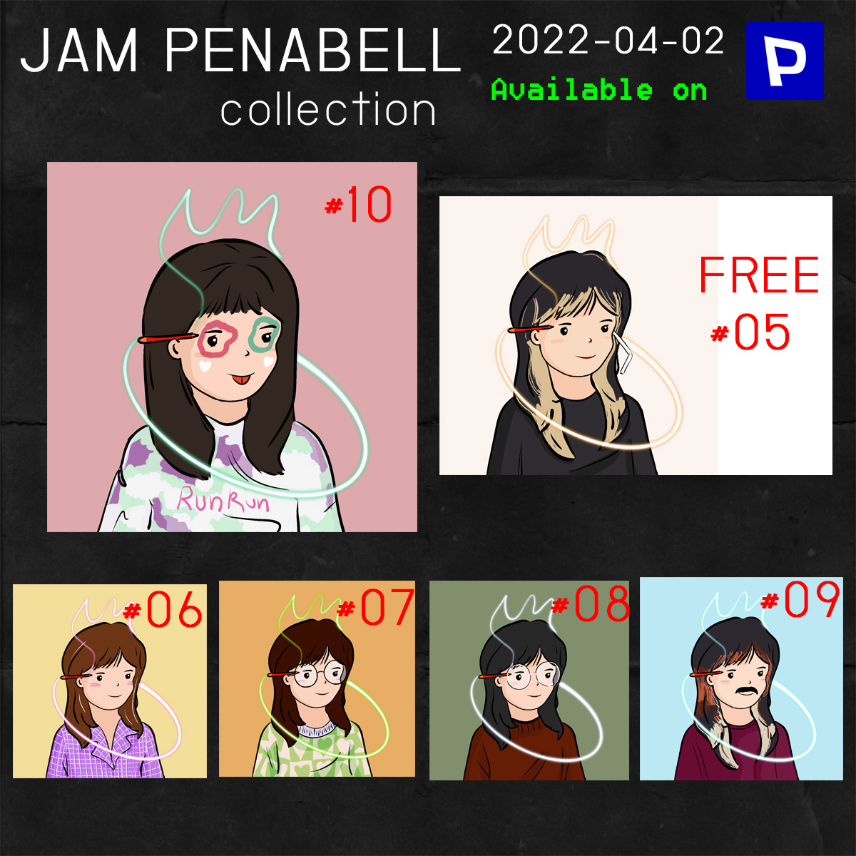 jakaichickman's tweet photo. New 5 Drops on Paras 2022-04-02 
and N0.5 free for everyone to interest the collection.
https://t.co/epQHCPDKnT
Her name is Jam Penabell 
(This collection are inspired from Thai woman singer)
Do you guess her real name ? 
#JamPenabell  #Paras #Jakai_Chickman  #NFTCommmunity https://t.co/PYc4ku73Zr