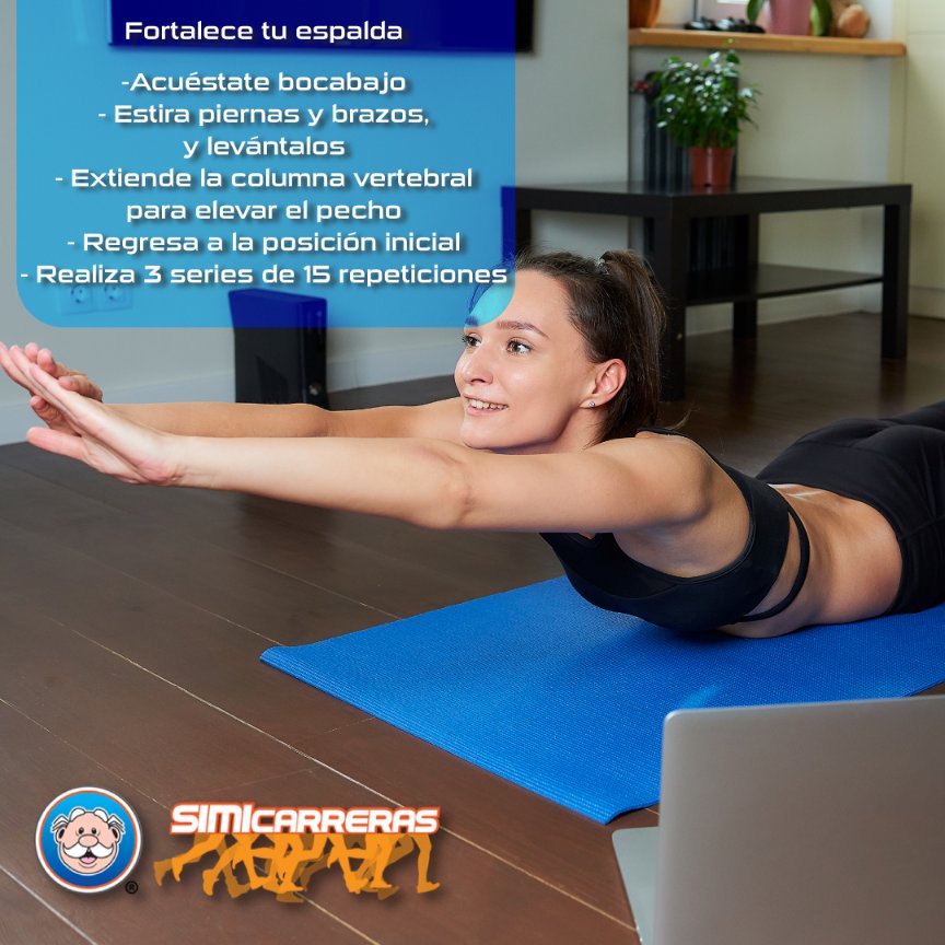 simicarreras's tweet photo. Conviértete en “Superman” para fortalecer tu espalda. #Simicarreras #Entrenamiento https://t.co/aqExm35Q9L