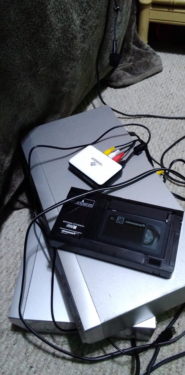 My crack-den now is more cramped as i have 2 VCR players that i got for free! (their wires covered my floor as i have dozens of VHS tapes stacked up (i record with a VHS)