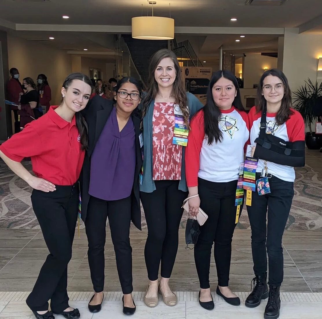 virginiafccla's tweet photo. Day 1 of the #VAFCCLA State Leadership and Recognition Conference was a success! Our #FCCLA members competed in STAR Events before the #SLRC22 Opening Session. The @nationalfccla members and competitors featured here hail from Turner Ashby High School (@TAHSFCCLA). #FCCLAfamily https://t.co/4Y39uYKKjn