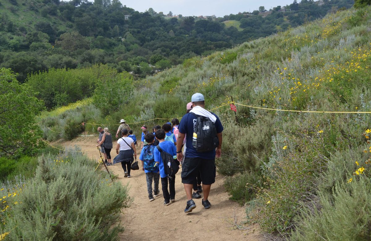 PHHPA's tweet photo. Such a wonderful day! 1st Jr Ranger hike with local elementary students since the pandemic started! Today, in #PowderCanyon learning about restoration and mitigation with Ranger Laura Just and habitat volunteers. #environmentalstewardship https://t.co/RPfqvjy2p3