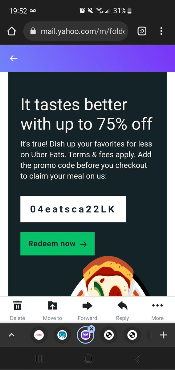 SyntaxOneMHE's tweet image. Dear @UberEats please send promos that actually work. Until then @SkipTheDishes is this the GOAT.