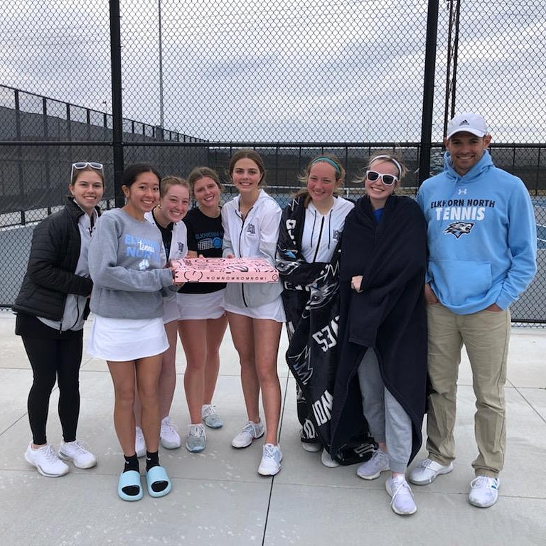 Varsity and JV both sweep Omaha Bryan in the duals today. Both teams start the season with a 3-0 record! The Varsity girls celebrated the end of a successful week with Crumbl Cookies! #gowolves🐺