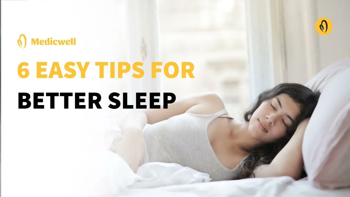 themedicwell's tweet photo. From #Stress at work to noisy neighbours, personal illness, or the daily demands of life in general, it's no wonder that #QualitySleep can feel impossible.

This video discusses about 6 Easy Tips for #BetterSleep.
https://t.co/GcYvZEs7vd https://t.co/WydpiS26qC