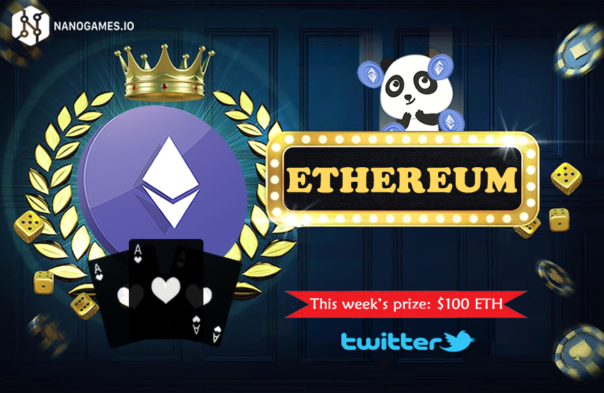 nanogamesio's tweet photo. https://t.co/BFlBOcNqjw will be giving away $300 worth of #Ethereum in our live game chat! Rains, drops and tips! Join us!

🏆1 Winner of 100$
▪️RT, Like, Follow
▪️Tag a friend who doesn't know NG
▪️Post your #ETH address

Ends 4/3 @ 9PM EST
#casino #crypto #Bitcoin #Giveaways https://t.co/TyXpcyaqLW