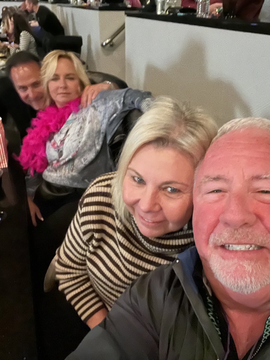 RauchRick's tweet photo. Elton John 1st Farewell tour Indianapolis 4/1/2022. Friends and booze. We have a driver https://t.co/2rSjty58cj