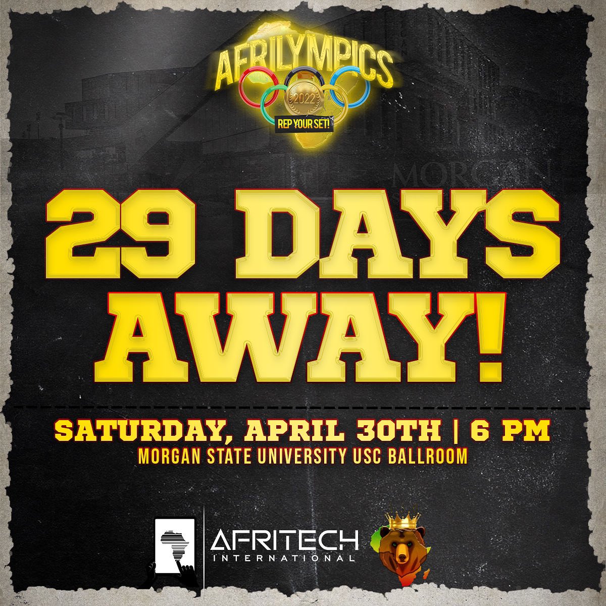 MorganStateASO's tweet image. The most anticipated show of the year is FINALLY here✨Afrilympics 2022 Rep Your Set loading.... Be on the lookout and stay tuned for more🤫🌍 @AfriTechIntl #morganstateaso