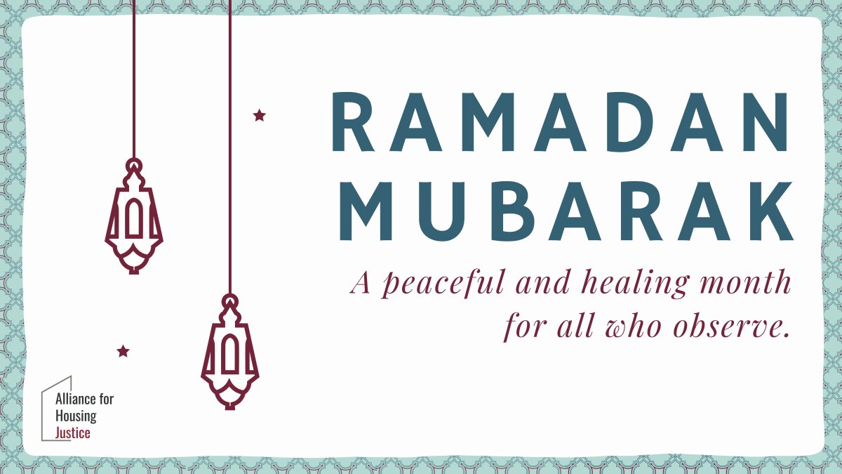 Ramadan Mubarak! May all who observe enjoy a peaceful and healing Ramadan.
