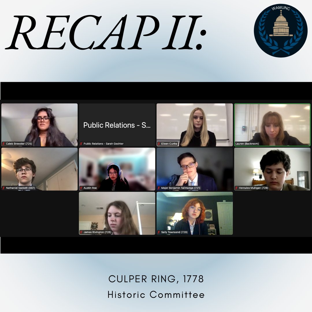 WAMUNC's tweet photo. Committee Session II is complete! Let's look back at some committees over the past two hours. Stay tuned for Committee Session III! https://t.co/LzqtVEmKat