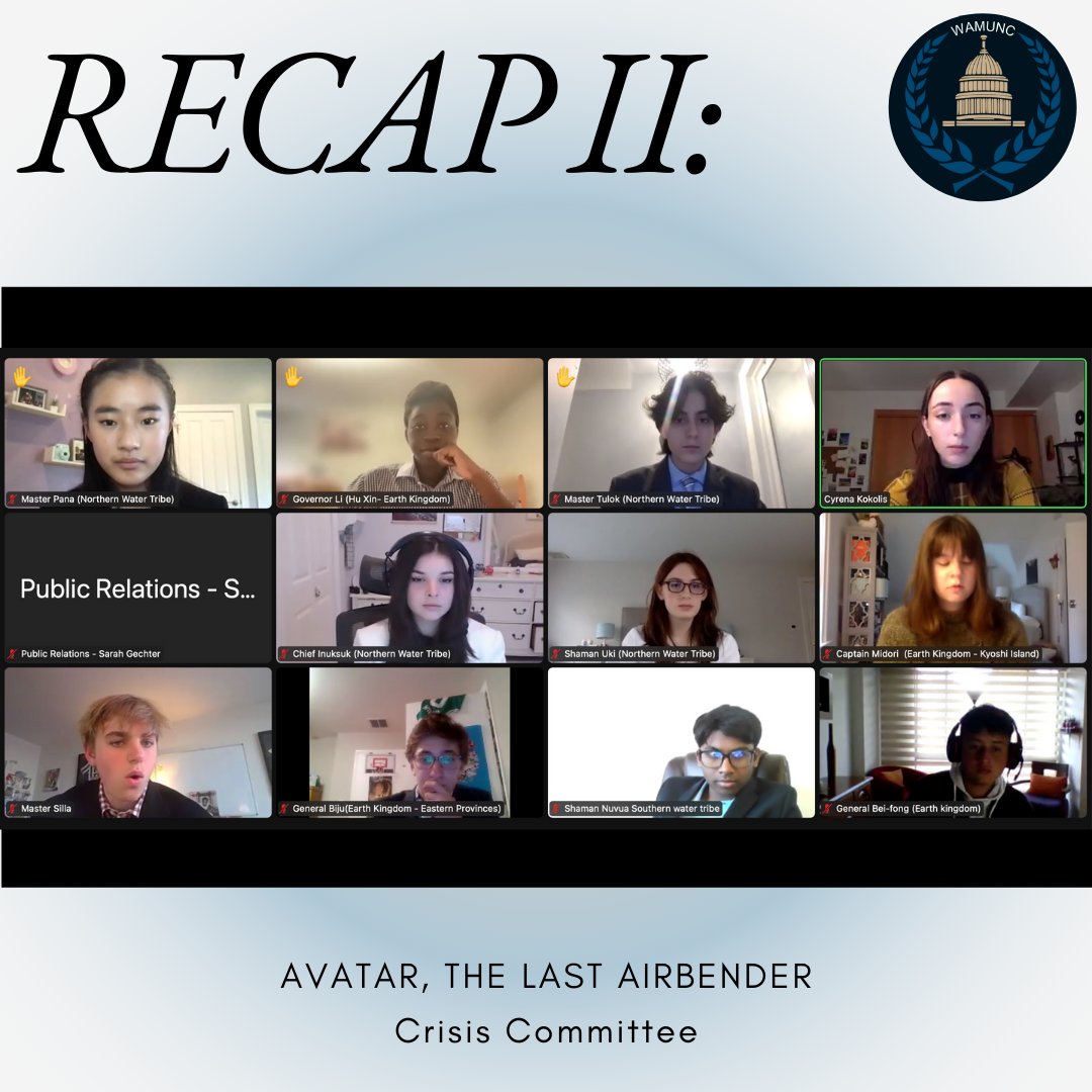 WAMUNC's tweet photo. Committee Session II is complete! Let's look back at some committees over the past two hours. Stay tuned for Committee Session III! https://t.co/LzqtVEmKat