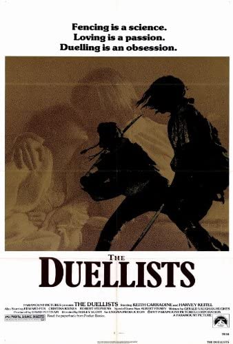 The Duellists (1978) follows two rival French officers through the Napoleonic Wars. A minor insult sets off a decades-long series of duels between the men, neither willing to abandoned his honor.