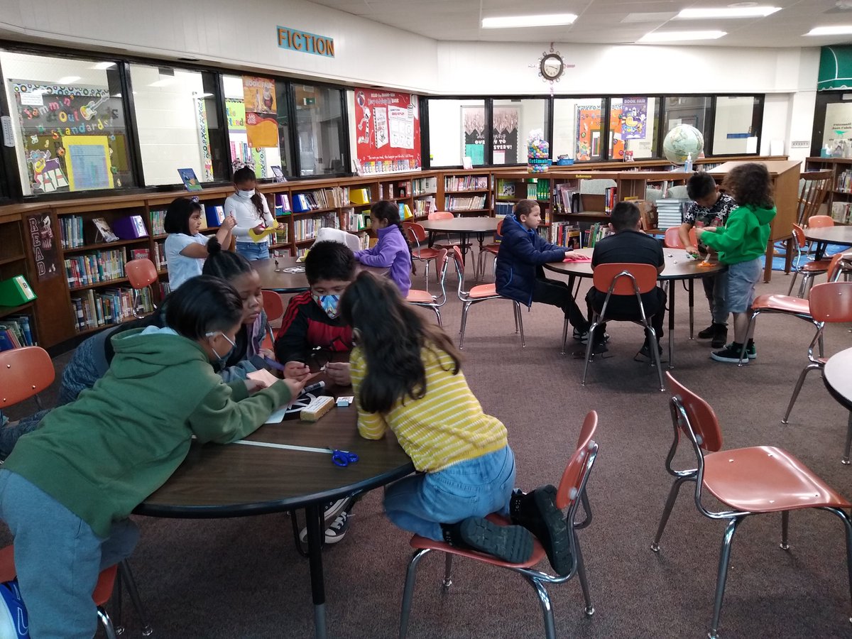 KimDiezel's tweet photo. After reading "Rosie Revere: Engineer," these friends designed a vehicle to transport Rosie safely down a zipline.  Lots of team work, planning, and fun! @rhandrewselem https://t.co/FNOOTNbpQ6